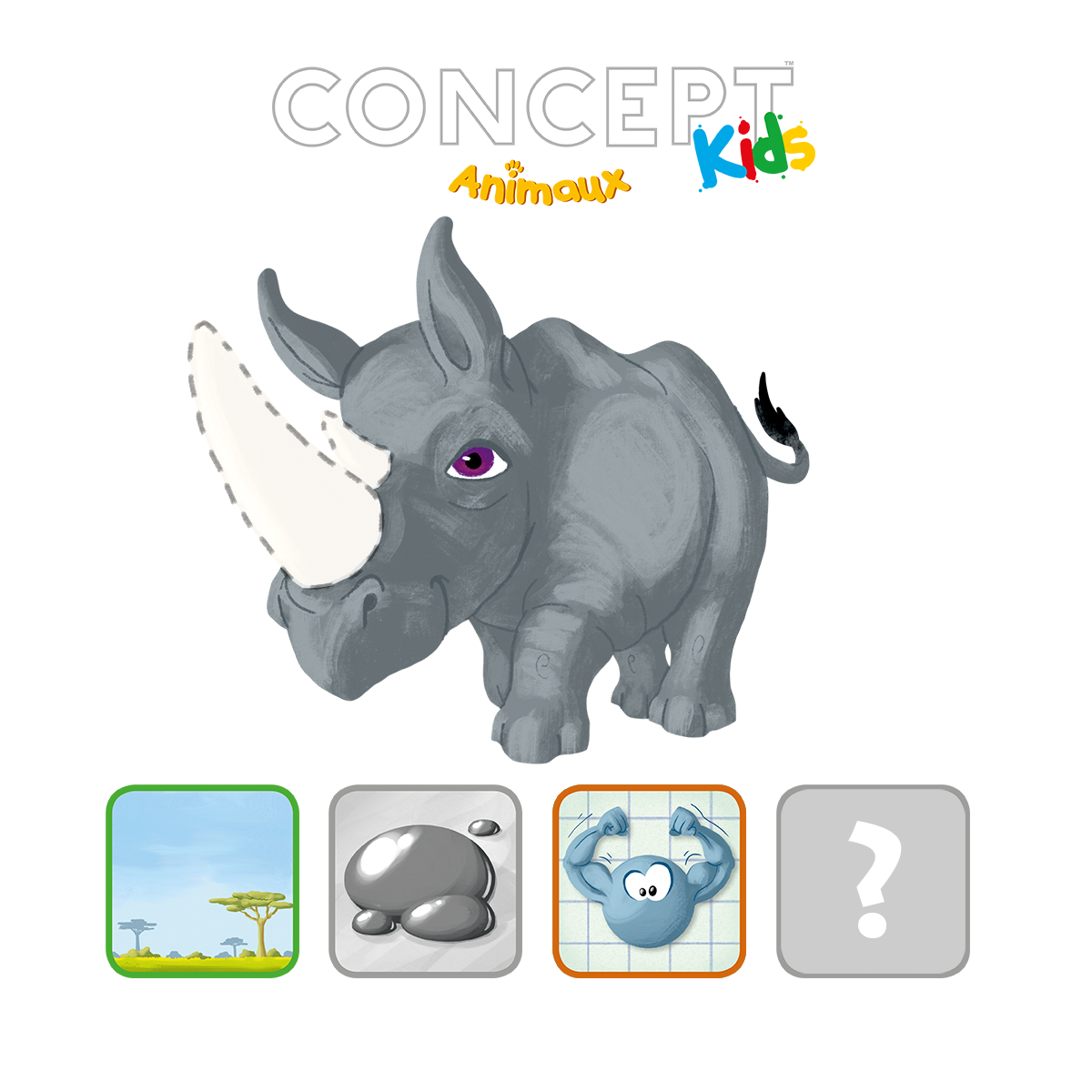 Concept Kids Animaux - version coopérative du jeu Concept adaptée aux  enfants dès 4 ans Repos Production