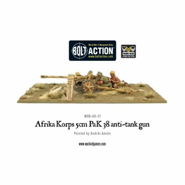 Afrika Korps 5 cm Pak 38 anti-tank gun