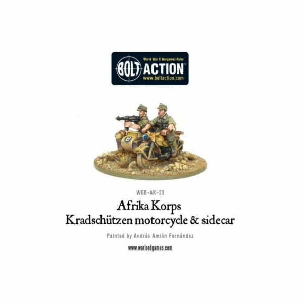 Afrika Korps Kradschutzen Motorcycle & Sidecar – Image 3