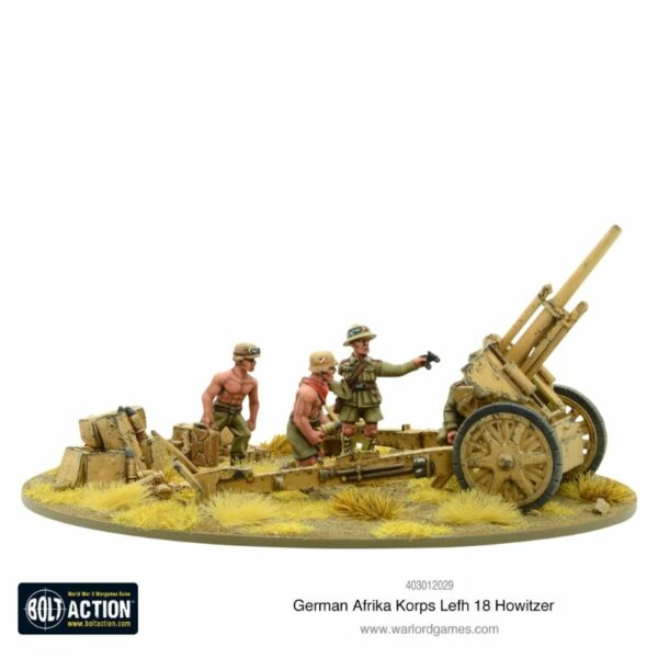 Afrika Korps LeFH 18 10,5 cm médium artillery